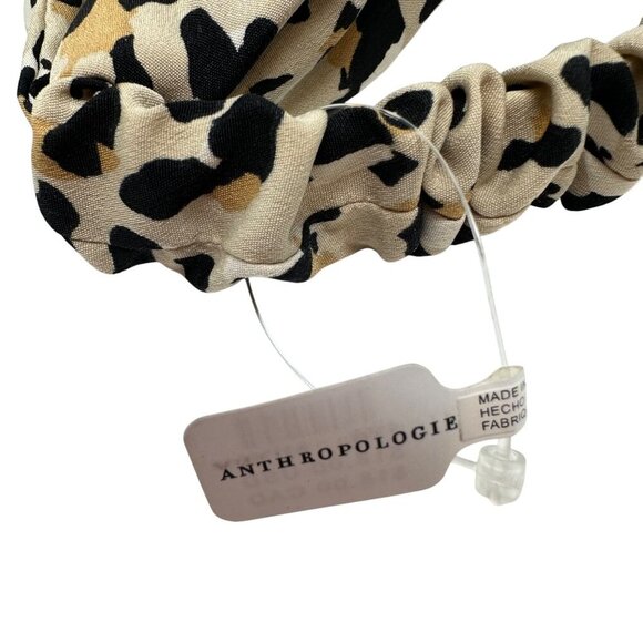 Anthropologie Headband Headscarf Turban Twist Stretchy Boho Glam Animal Print - Picture 5 of 6